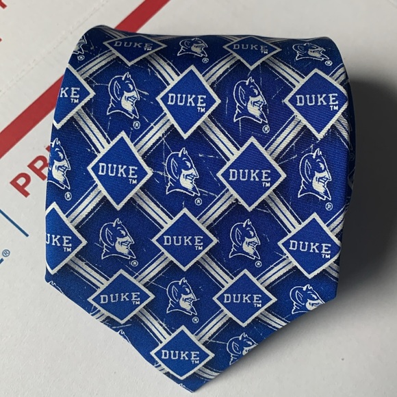 Duke University Blue Devils Men's Tie - Picture 1 of 6